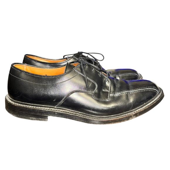 Allen Edmonds Hillcrest Oxfords Men\'s Size 10 C Black Leather Bicycle Toe Shoes